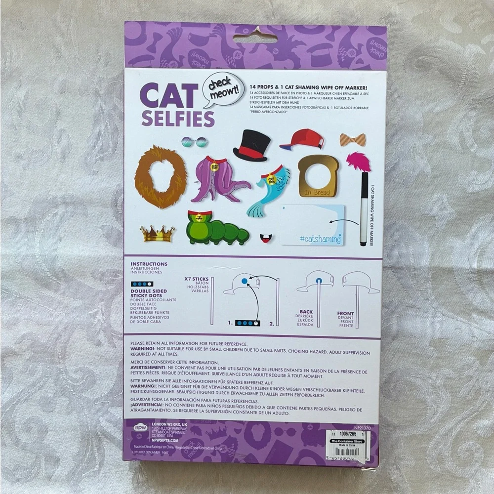 NIB Cat Selfies Props Kit